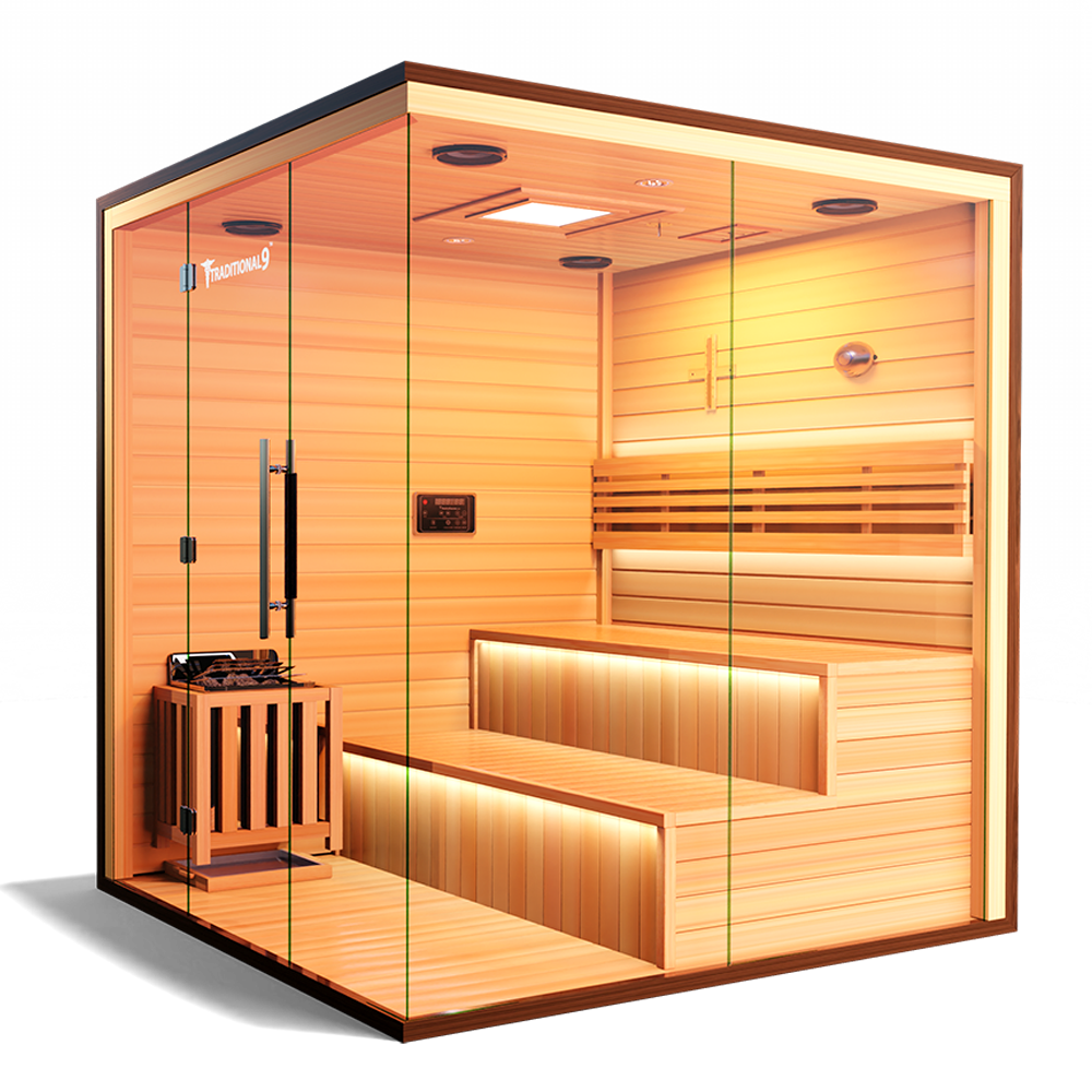 Traditional 9 Plus Medical Sauna (6 Person) - Luxurious Health & Relaxation