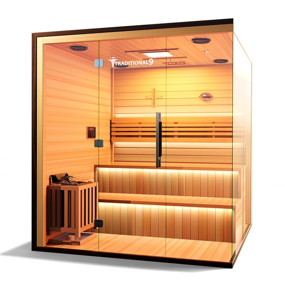 Traditional 9 Plus Medical Sauna (6 Person) - Luxurious Health & Relaxation