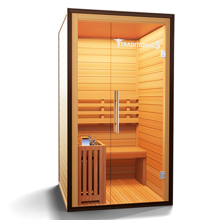 Traditional 5™ 2-Person Sauna - Steam Heat with 3D Therapy™