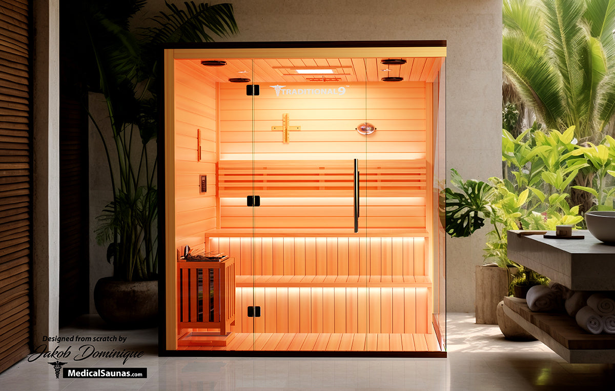 Traditional 9 Plus Medical Sauna (6 Person) - Luxurious Health & Relaxation