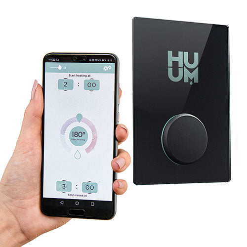 HUUM UKU Glass Wi-Fi Digital Sauna Controller with Glass Panel