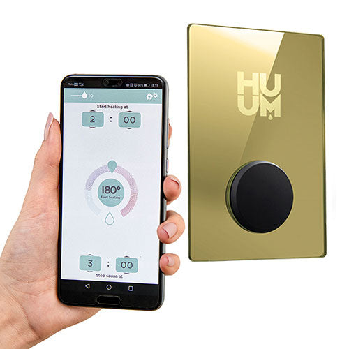 HUUM UKU Gold Wi-Fi Digital Sauna Controller with Gold Finish