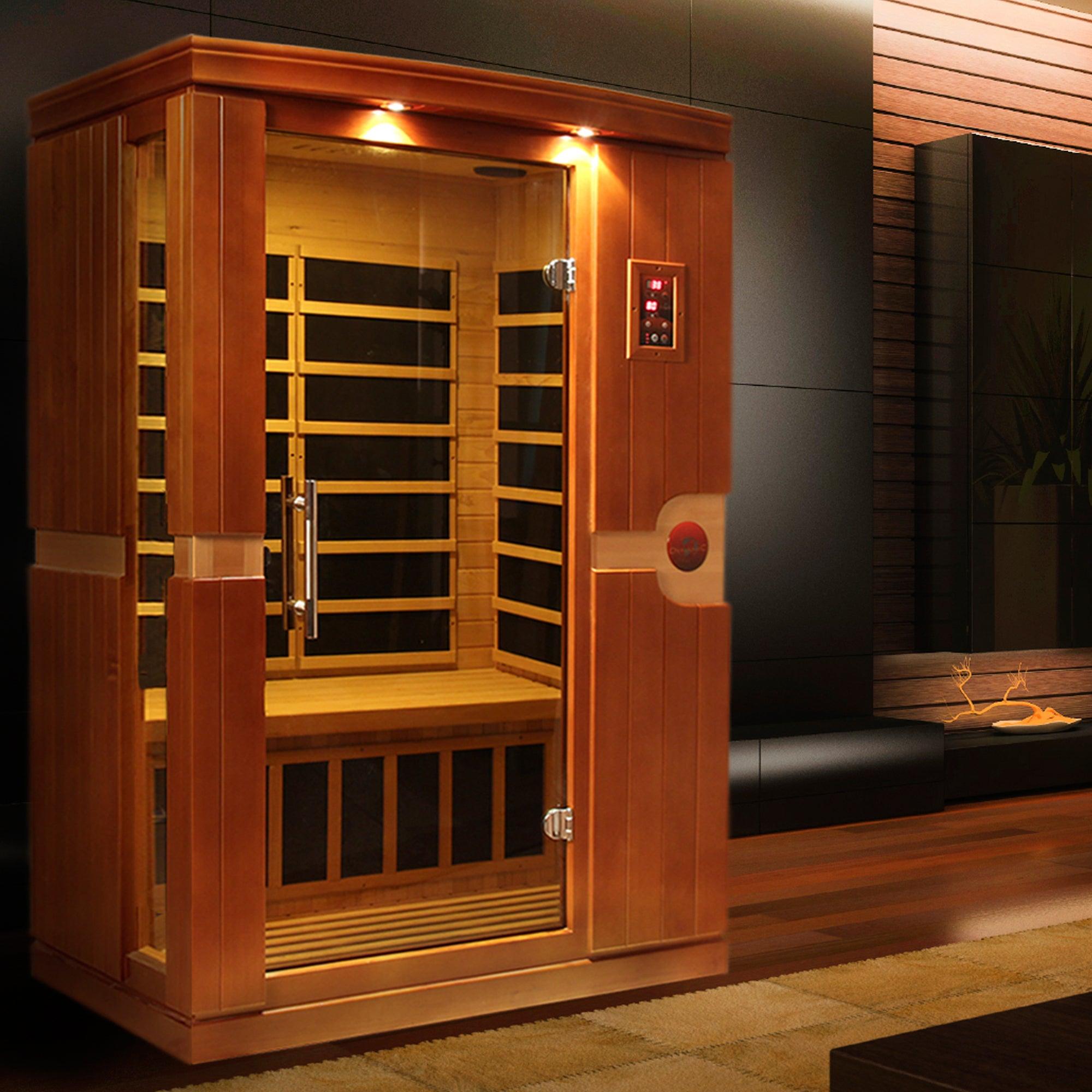 Luxury Infrared Dynamic Sauna for 2 – Low EMF, Red Light Therapy, Bluetooth Speakers - Venice Edition