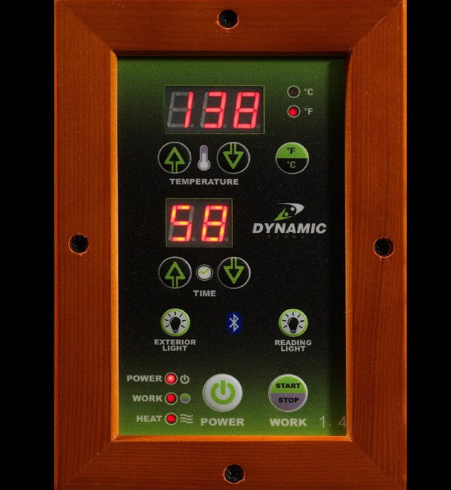 Dynamic "Vittoria" 2 Person Low EMF Far IR Sauna (DYN-6220-01)