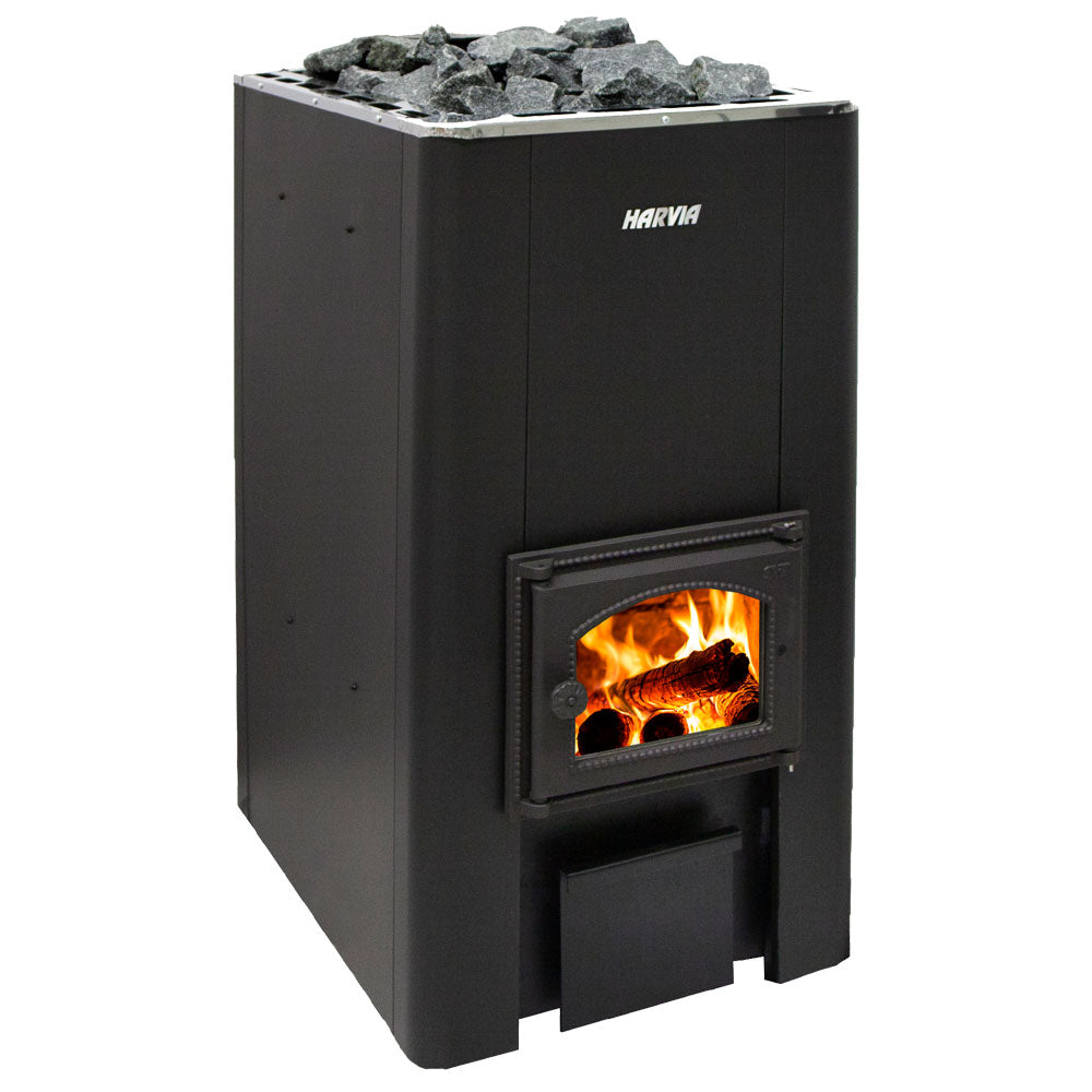 Harvia WK500 40 kW Wood-Burning Sauna Stove Black