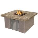 Cal Flame Fire Pit Table – Elegant Porcelain Tile Top & Ameristone Stucco Base for Durable, Stylish Outdoor Gatherings-Cal Flame-InHouse Wellness