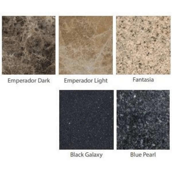 Cal Flame Stucco and Tile Dining Height Rectangle Fire Pit – Porcelain Tile Top, Ameristone Stucco Base for Durable Outdoor Entertaining (FPT-RT501M)-Cal Flame-InHouse Wellness