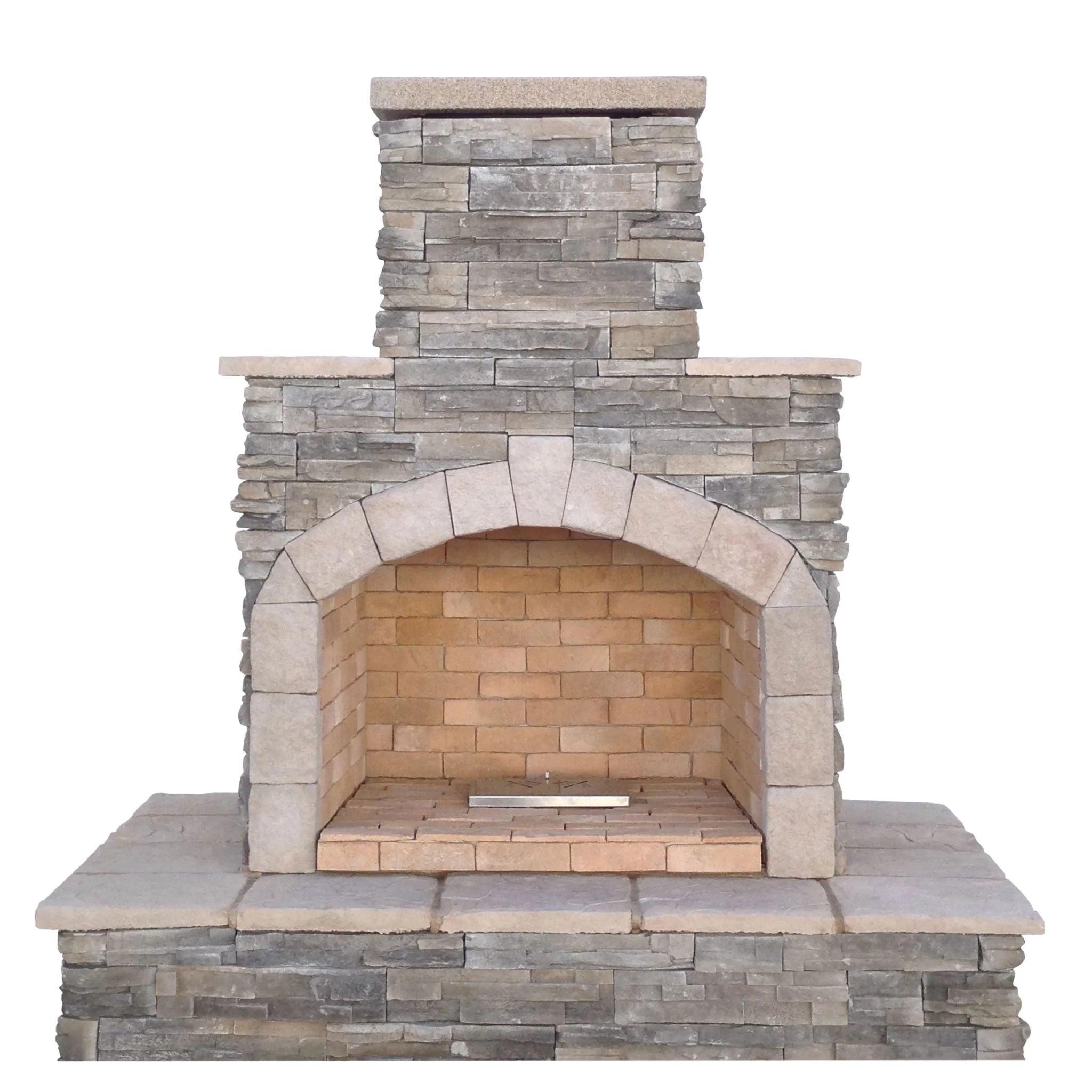 Cal Flame Oversized Fireplace for Luxurious Outdoor Gatherings and Exceptional Heat Output