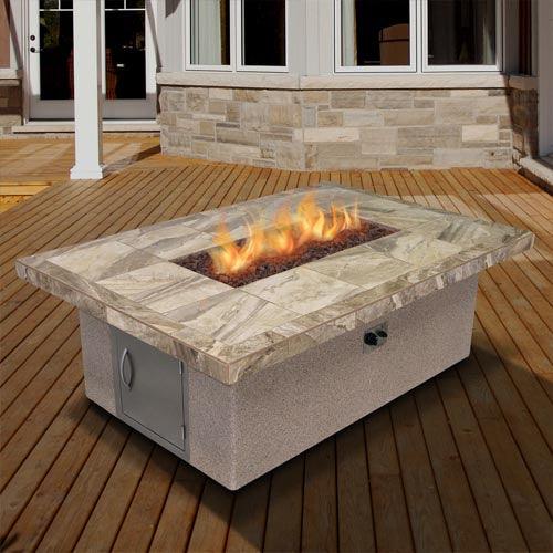 Cal Flame Ultimate Fire Pit Table – 55,000 BTU Gas Fire Table with Electronic Ignition