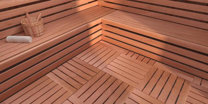 Cedar Duckboard Flooring for Saunas-Scandia Manufacturing-InHouse Wellness