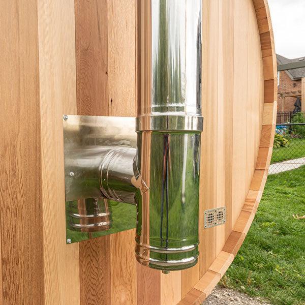 Chimney Out the Back Wall (With Sauna)-Dundalk Leisurecraft-InHouse Wellness