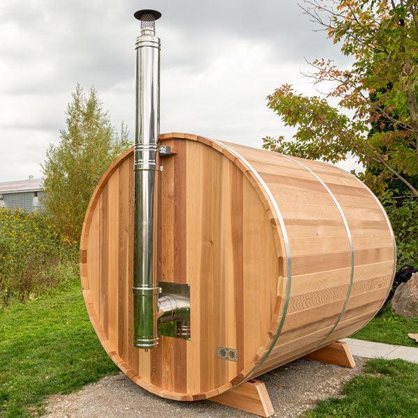 Chimney Out the Back Wall (With Sauna)-Dundalk Leisurecraft-InHouse Wellness
