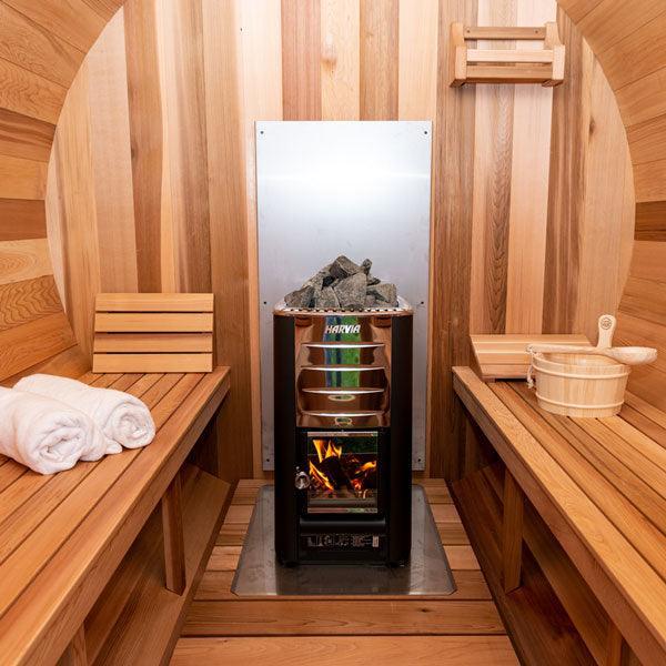 Chimney Out the Back Wall (With Sauna)-Dundalk Leisurecraft-InHouse Wellness