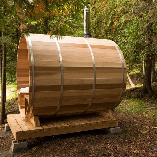 Chimney out the Top with Water Tank (With Sauna)-Dundalk Leisurecraft-InHouse Wellness