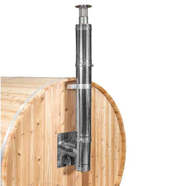 Chimney with Elbow for out the Back Wall (With Sauna)-Dundalk Leisurecraft-InHouse Wellness