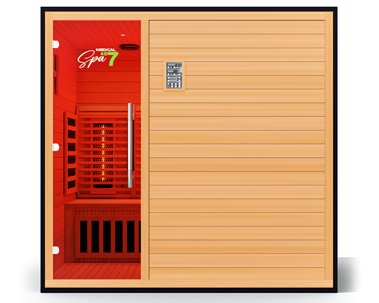 Commercial Spa 487™ Medical Sauna | 3-Person, Red Light Therapy, EMF-Free Design-Medical Saunas-InHouse Wellness