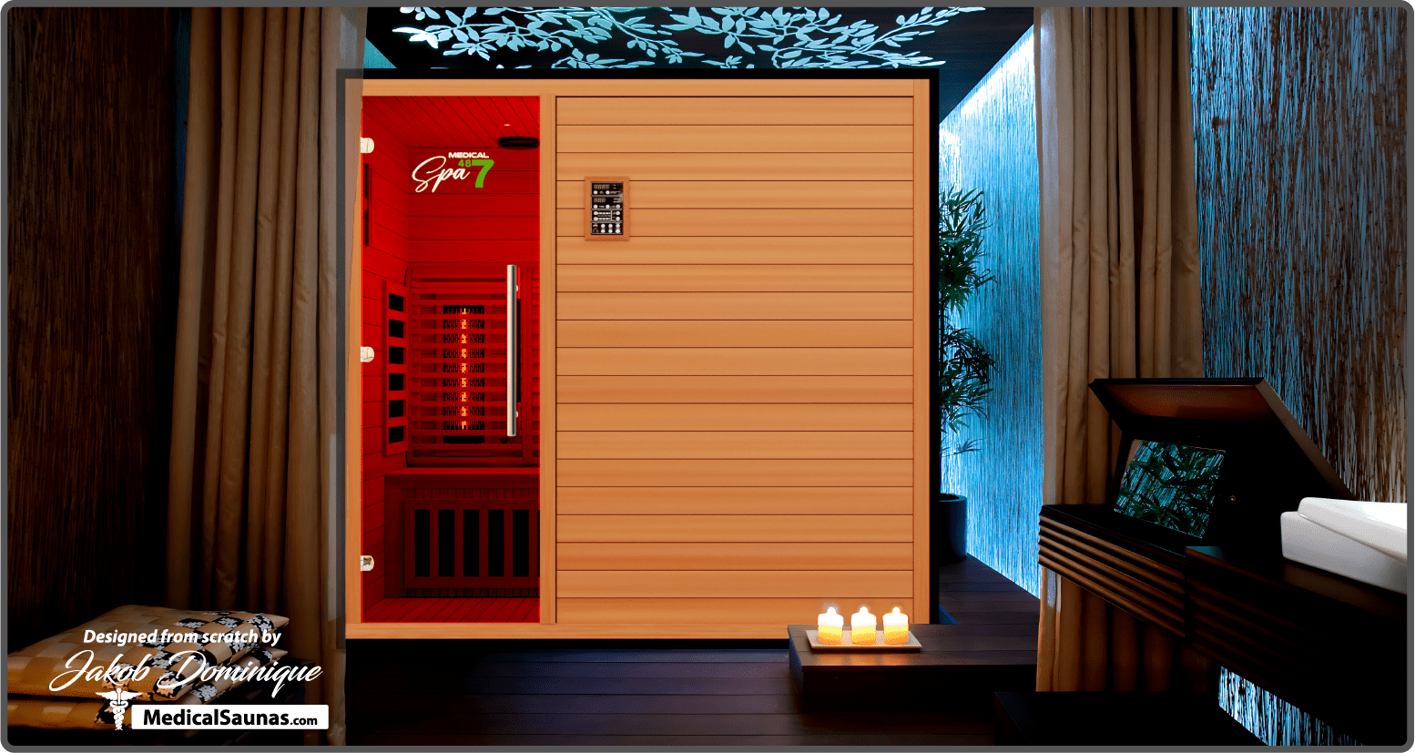 Commercial Spa 487™ Medical Sauna | 3-Person, Red Light Therapy, EMF-Free Design-Medical Saunas-InHouse Wellness