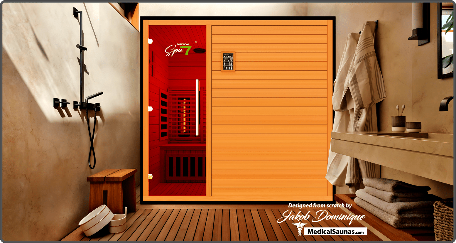 Commercial Spa 487™ Medical Sauna | 3-Person, Red Light Therapy, EMF-Free Design-Medical Saunas-InHouse Wellness