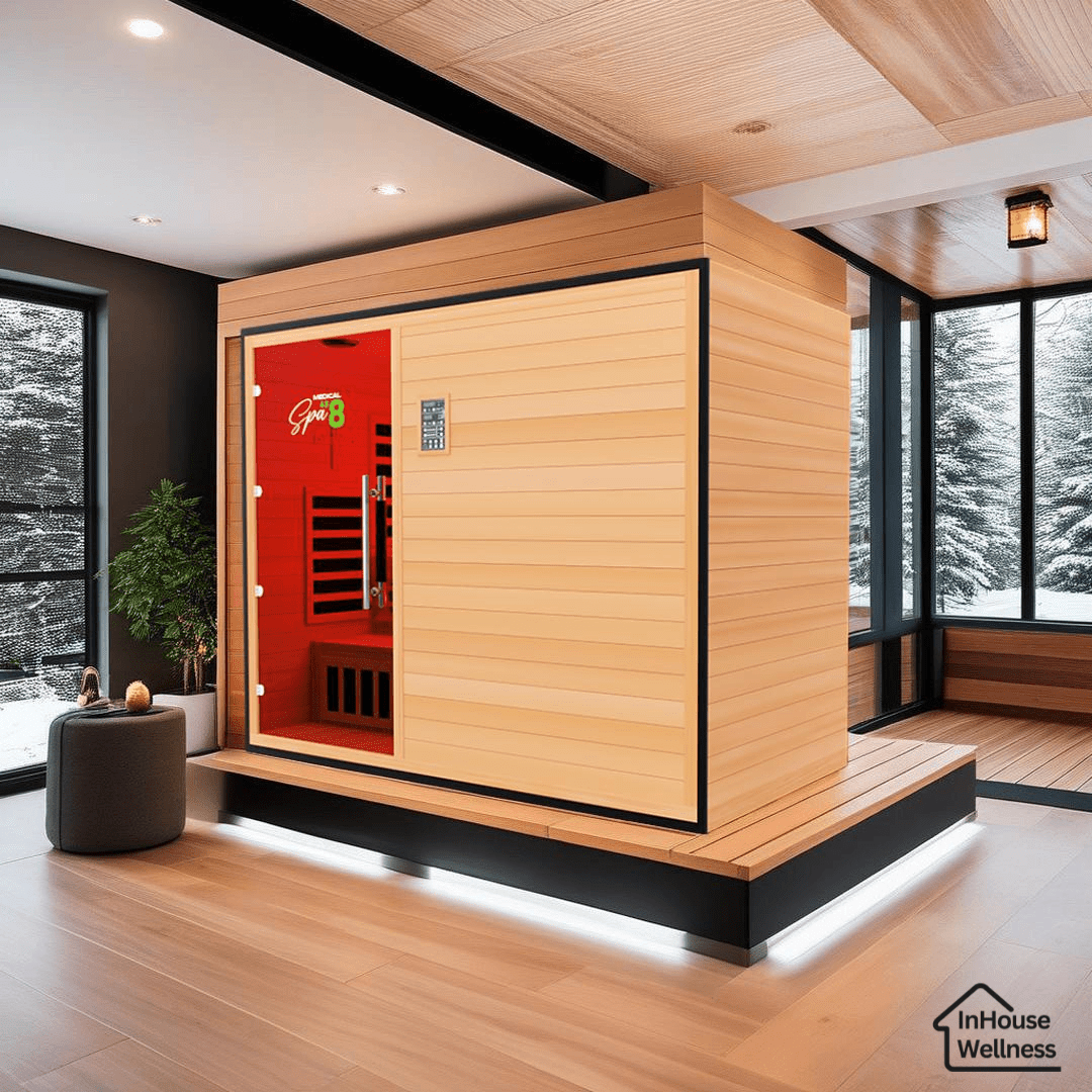 Commercial Spa 488™ Medical Sauna - 4-5 Person Infrared Sauna with Red Light Therapy-Medical Saunas-InHouse Wellness