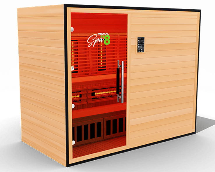 Commercial Spa 488™ Medical Sauna - 4-5 Person Infrared Sauna with Red Light Therapy-Medical Saunas-InHouse Wellness
