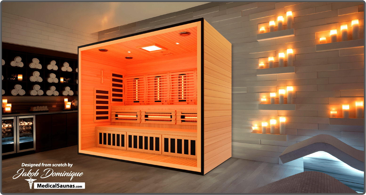 Commercial Spa 488™ Medical Sauna - 4-5 Person Infrared Sauna with Red Light Therapy-Medical Saunas-InHouse Wellness