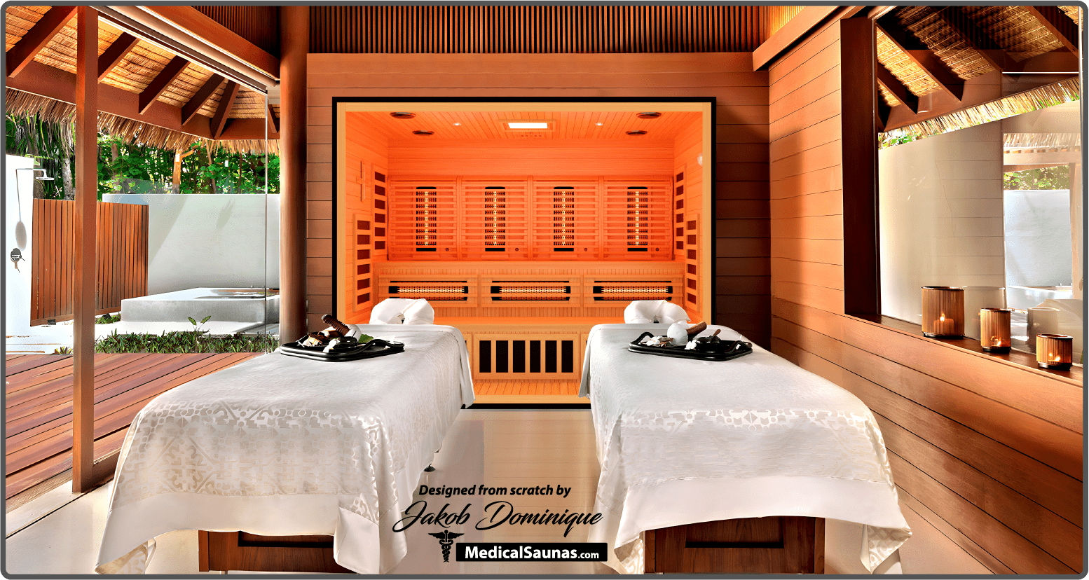 Commercial Spa 488™ Medical Sauna - 4-5 Person Infrared Sauna with Red Light Therapy-Medical Saunas-InHouse Wellness