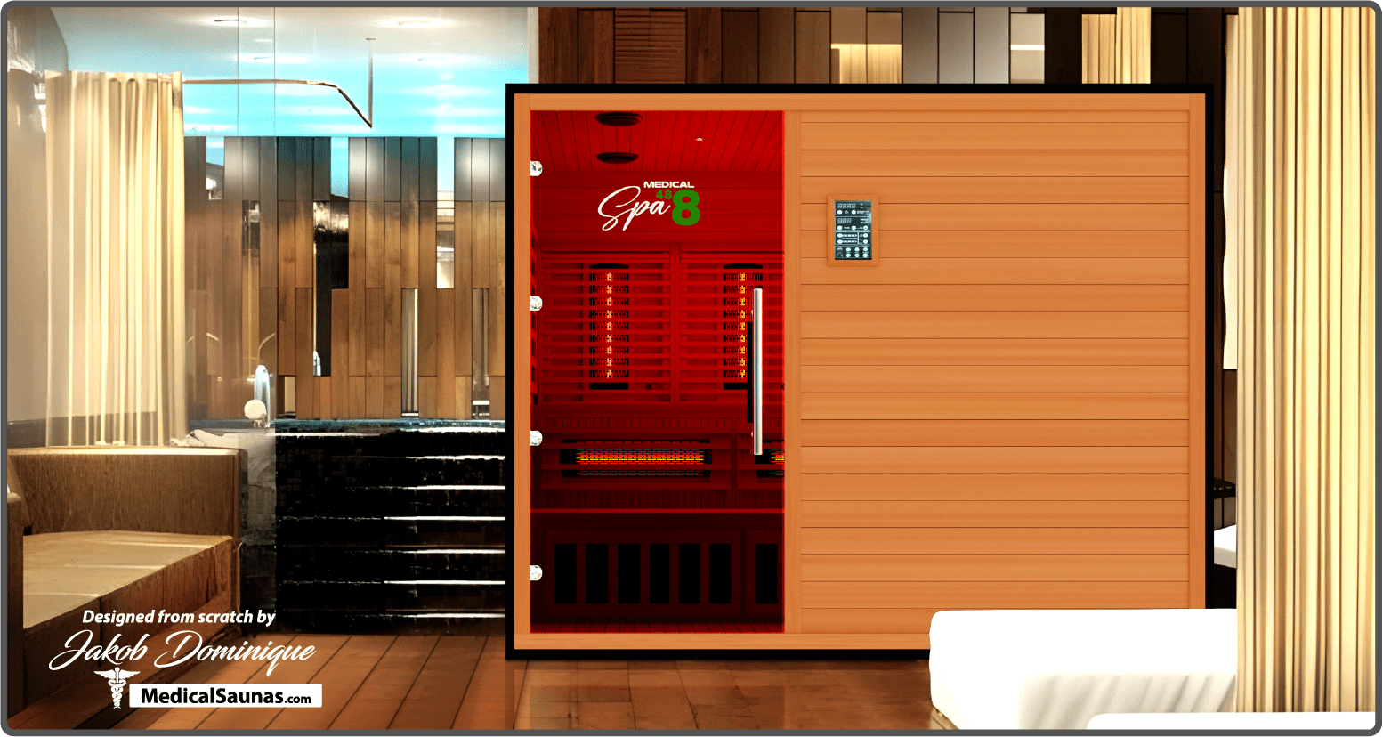 Commercial Spa 488™ Medical Sauna - 4-5 Person Infrared Sauna with Red Light Therapy-Medical Saunas-InHouse Wellness
