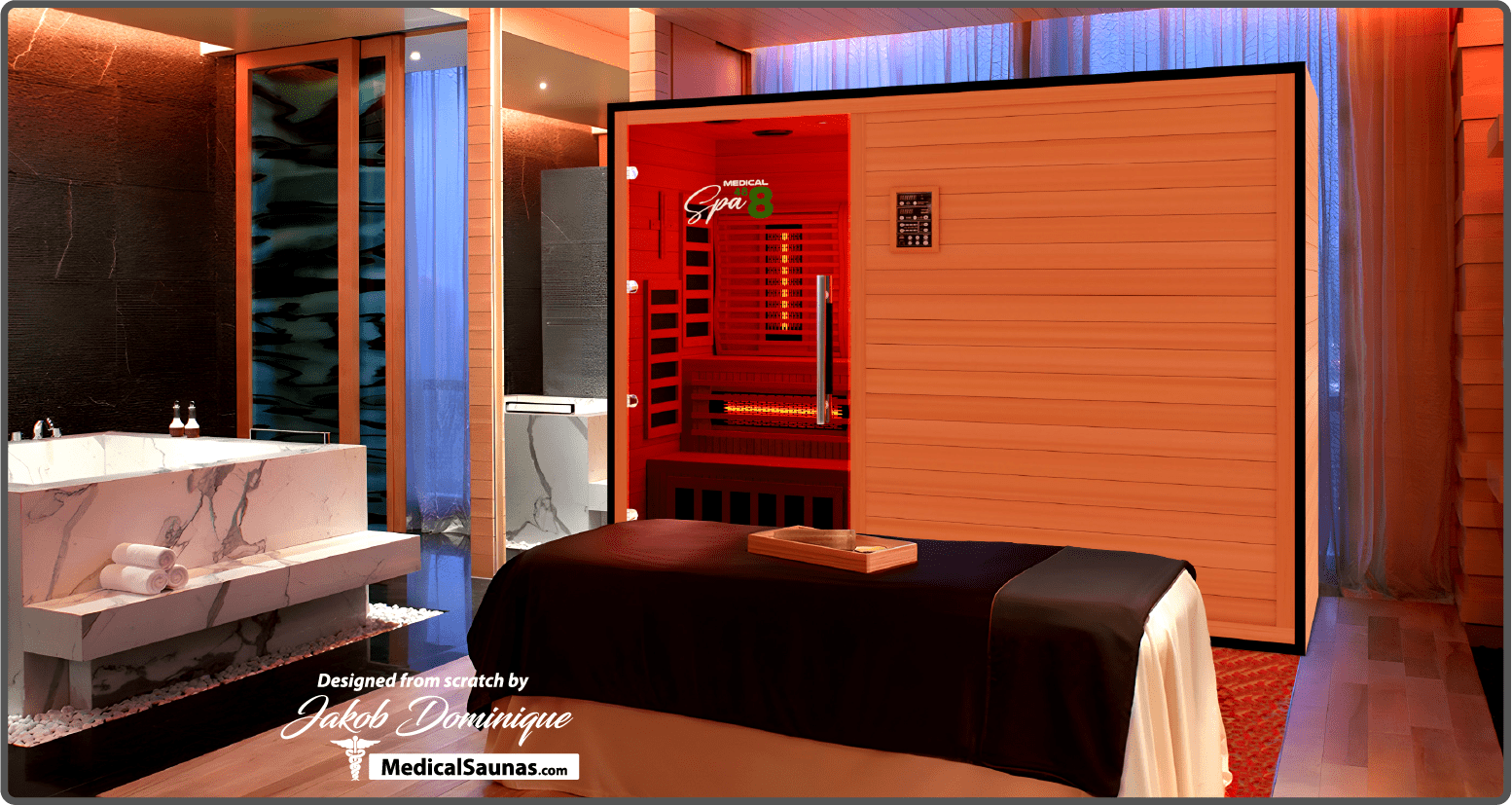 Commercial Spa 488™ Medical Sauna - 4-5 Person Infrared Sauna with Red Light Therapy-Medical Saunas-InHouse Wellness