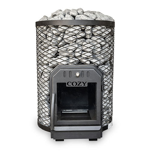 Cozy Heat COZY O-TW Through-The-Wall Wood Sauna Stove 12 kW
