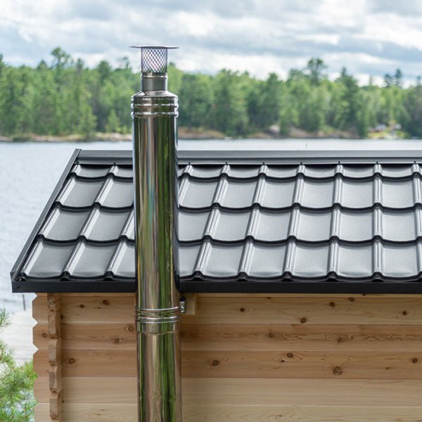 CT Georgian Cabin Sauna – Outdoor 4-Person Sauna with Modern Heating & Luxury Design-Dundalk Leisurecraft-InHouse Wellness