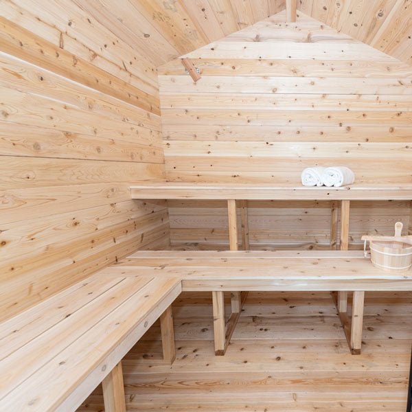 CT Georgian Cabin Sauna – Outdoor 4-Person Sauna with Modern Heating & Luxury Design-Dundalk Leisurecraft-InHouse Wellness