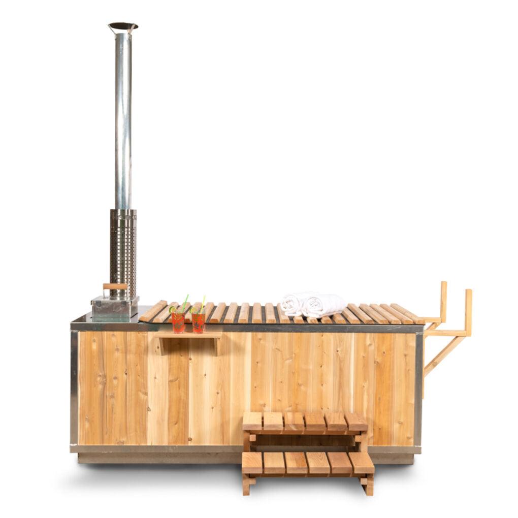 Dundalk LeisureCraft The Starlight Wood Burning Hot Tub – Premium Outdoor Hot Tub for Relaxation & Wellness (CT372W)-Dundalk Leisurecraft-InHouse Wellness