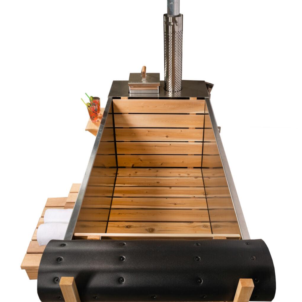 Dundalk LeisureCraft The Starlight Wood Burning Hot Tub – Premium Outdoor Hot Tub for Relaxation & Wellness (CT372W)-Dundalk Leisurecraft-InHouse Wellness
