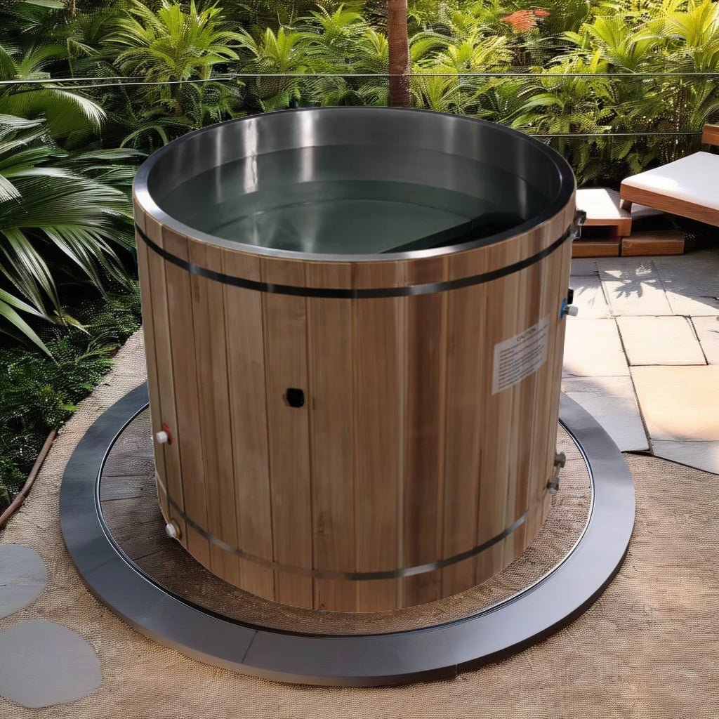 Dynamic Cold Therapy Barrel Stainless Steel Cold Plunge Tub-Dynamic Cold Therapy-InHouse Wellness