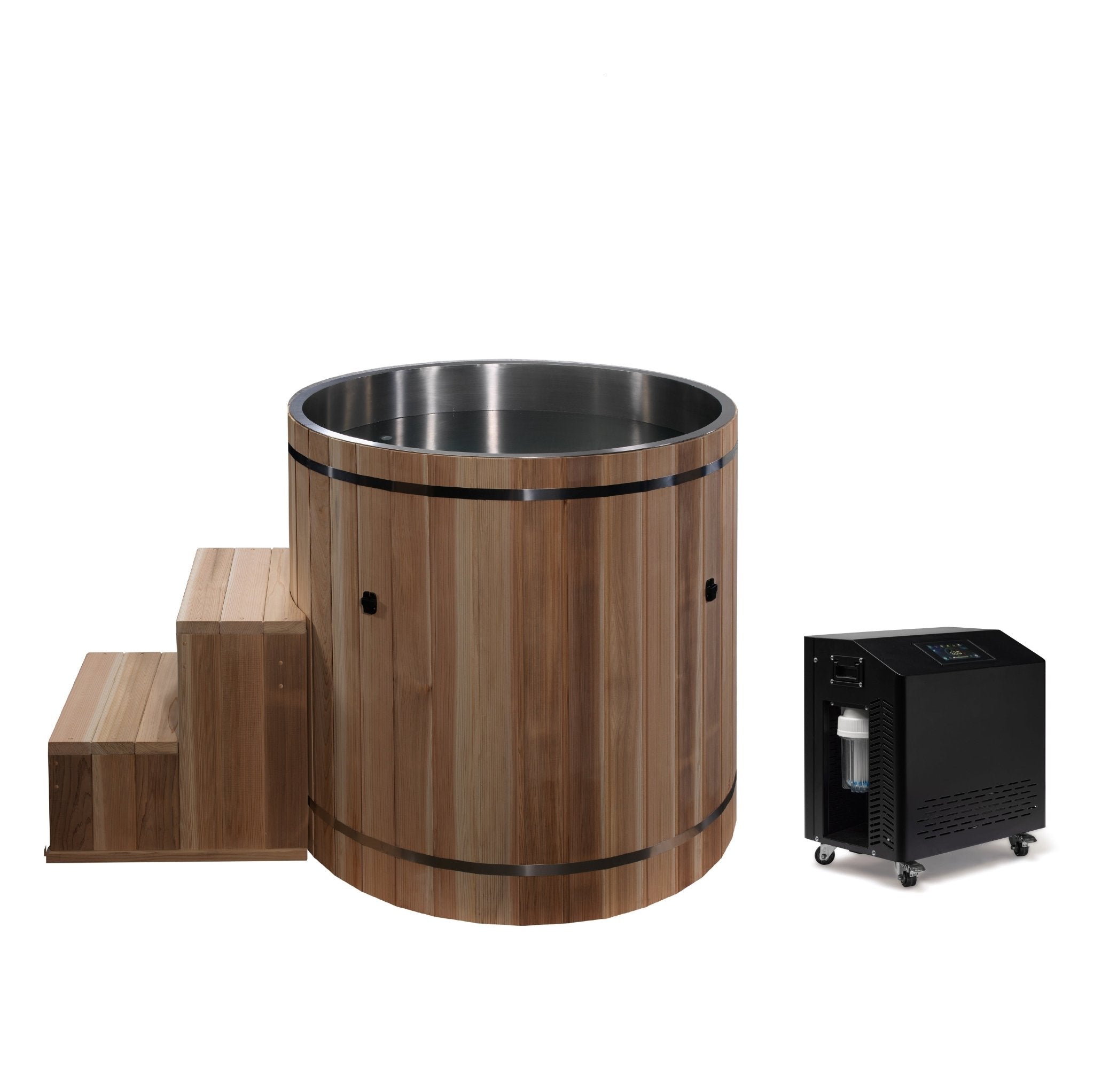 Dynamic Cold Therapy Barrel Stainless Steel Cold Plunge Tub-Dynamic Cold Therapy-InHouse Wellness