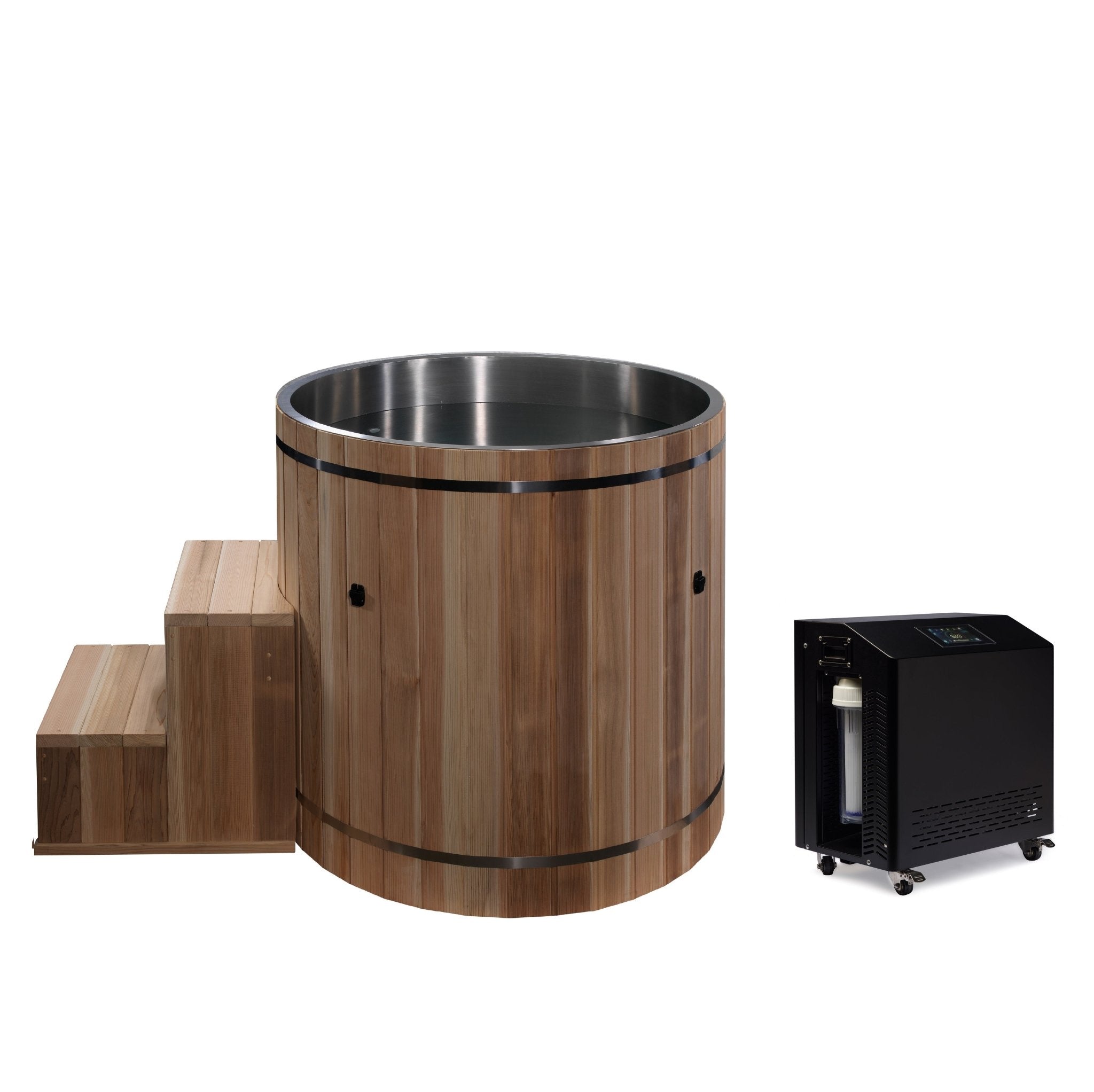 Dynamic Cold Therapy Barrel Stainless Steel Cold Plunge Tub-Dynamic Cold Therapy-InHouse Wellness