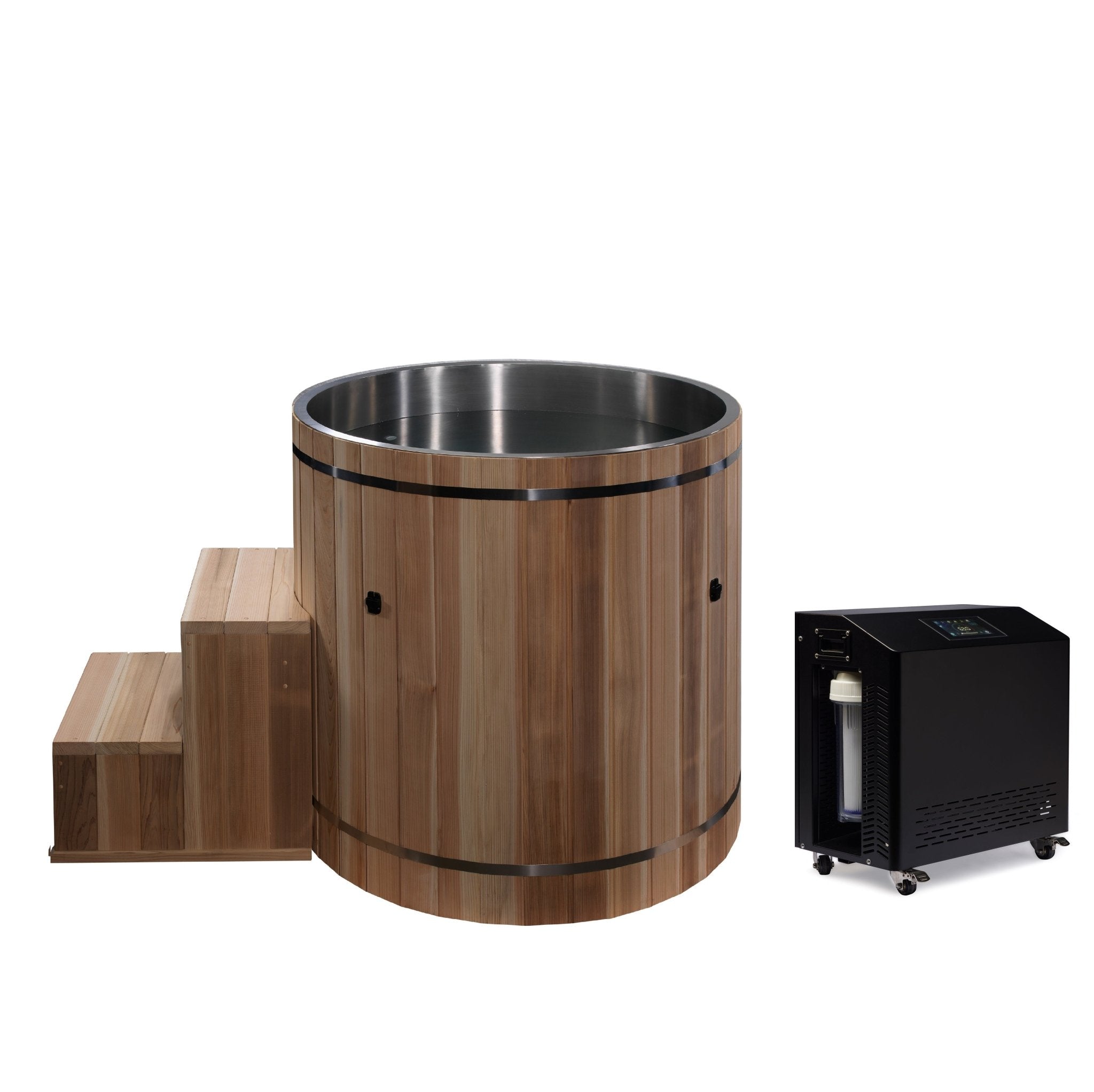Dynamic Cold Therapy Barrel Stainless Steel Cold Plunge Tub-Dynamic Cold Therapy-InHouse Wellness