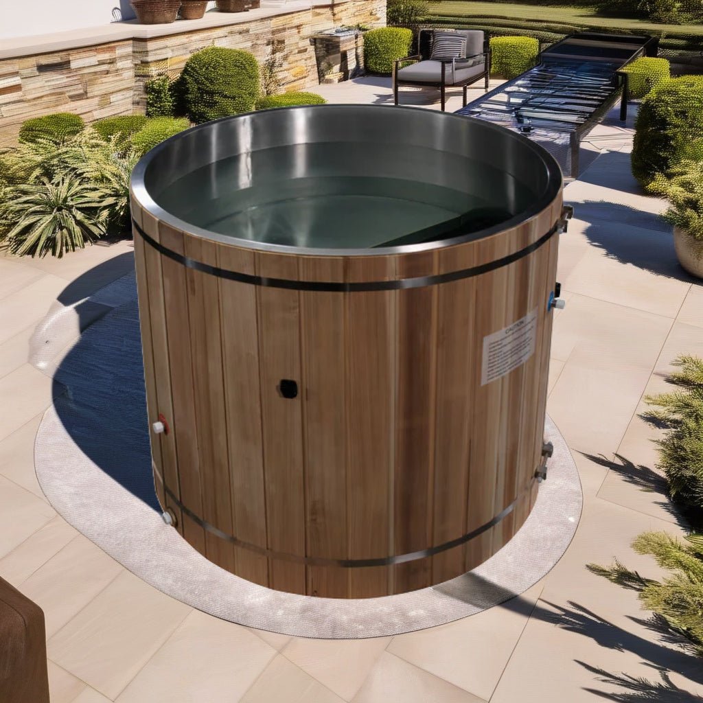 Dynamic Cold Therapy Barrel Stainless Steel Cold Plunge Tub-Dynamic Cold Therapy-InHouse Wellness