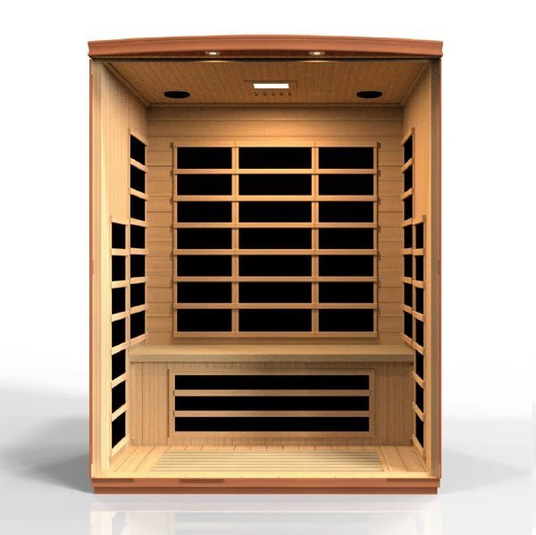 Dynamic Lugano 3-Person Ultra Low EMF FAR Infrared Sauna – Canadian Hemlock-Dynamic Saunas-InHouse Wellness