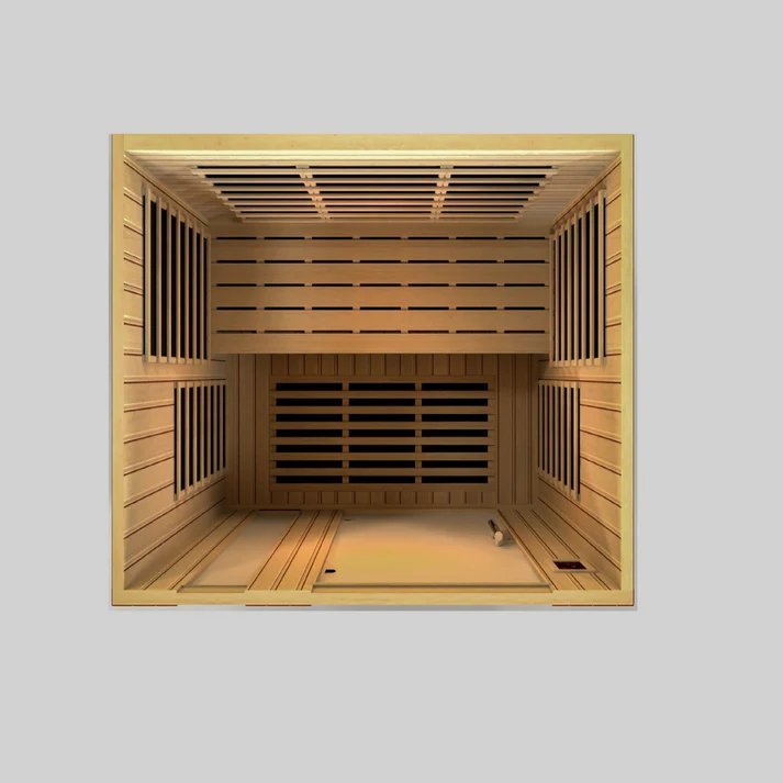 Dynamic Lugano 3-Person Ultra Low EMF FAR Infrared Sauna – Canadian Hemlock-Dynamic Saunas-InHouse Wellness