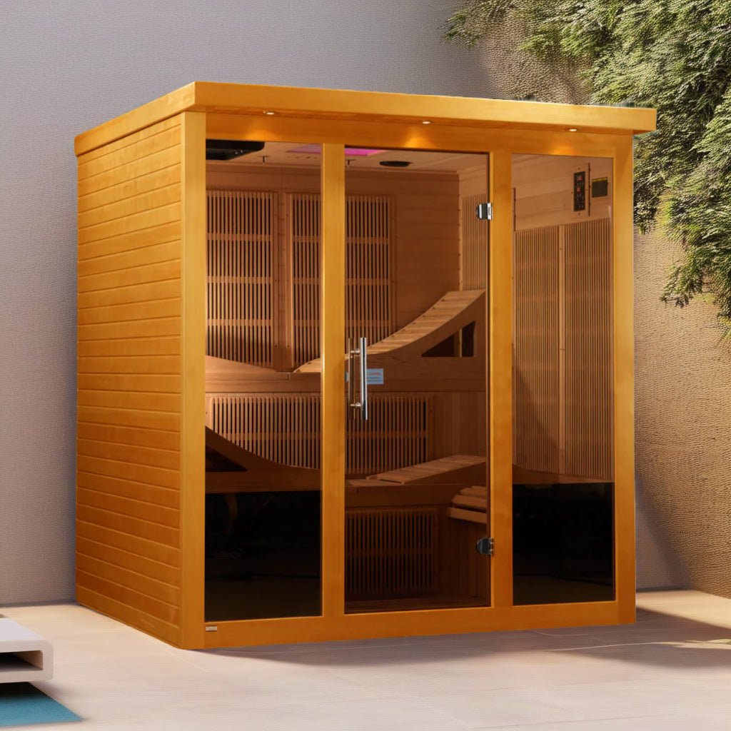 Dynamic Monaco 6-person Ultra Low EMF (Under 3MG) FAR Infrared Sauna-Dynamic Saunas-InHouse Wellness