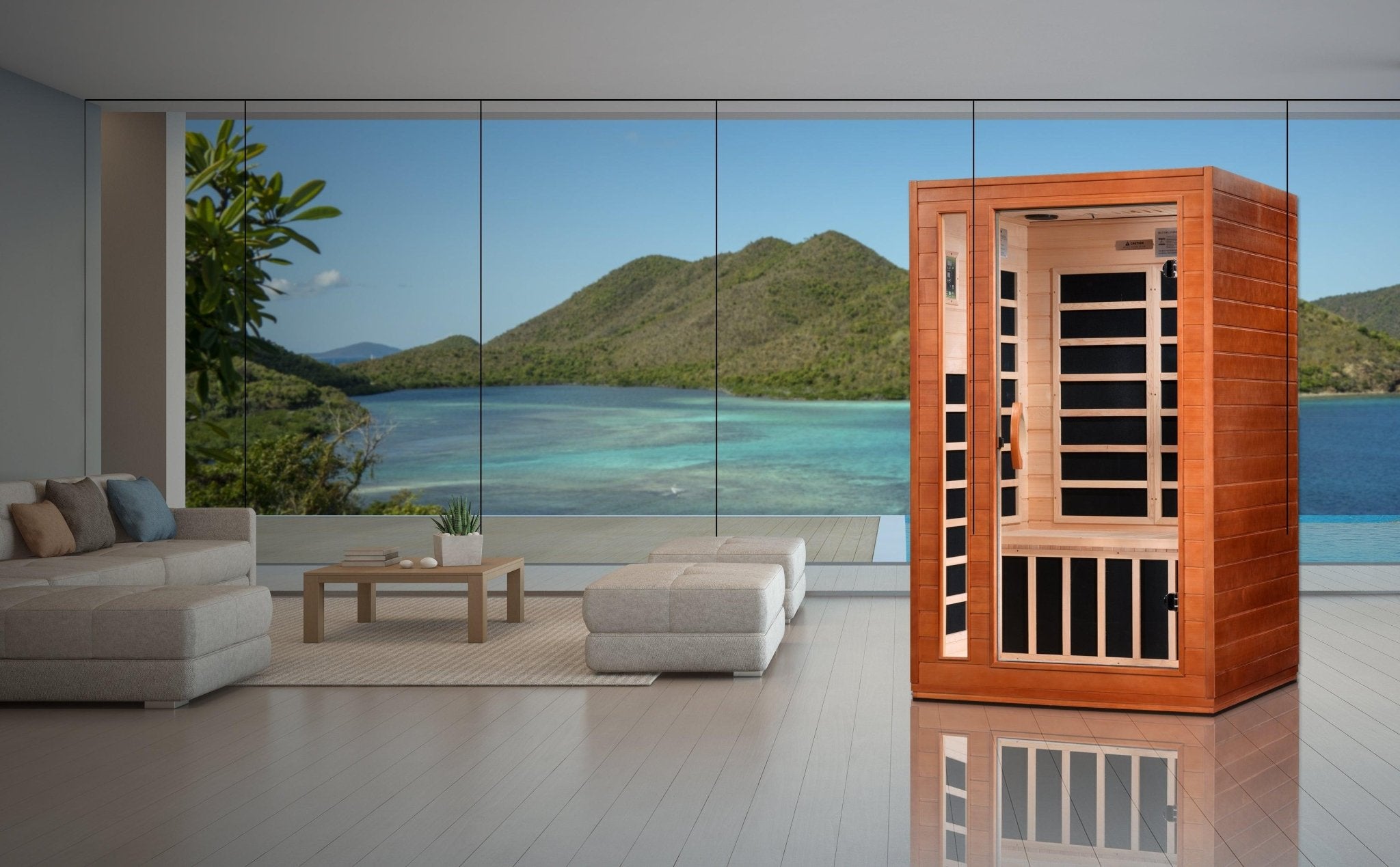 Dynamic Saunas Cardoba 2-Person Ultra Low EMF FAR Infrared Sauna-Dynamic Saunas-InHouse Wellness