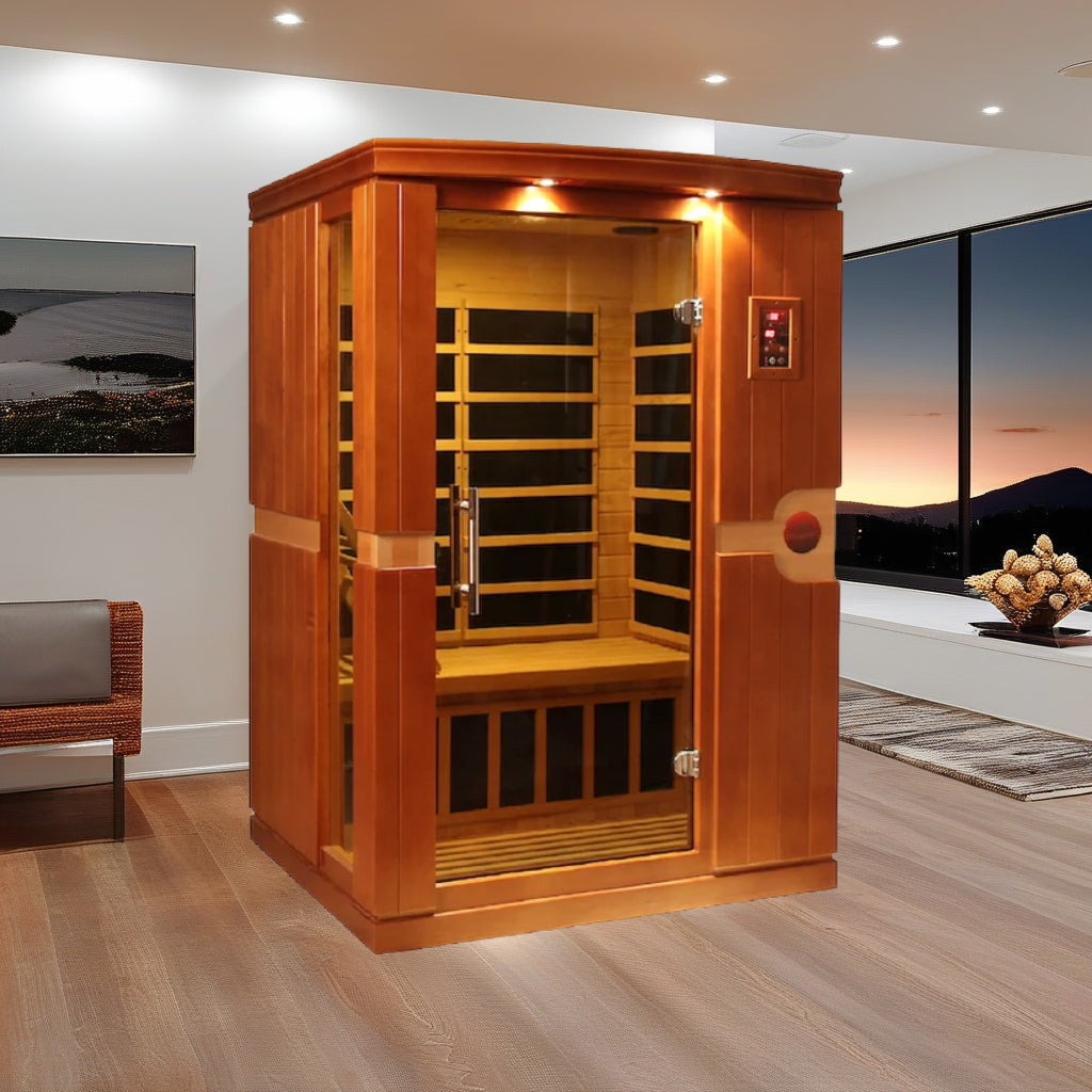 Luxury Infrared Dynamic Sauna for 2 – Low EMF, Red Light Therapy, Bluetooth Speakers - Venice Edition