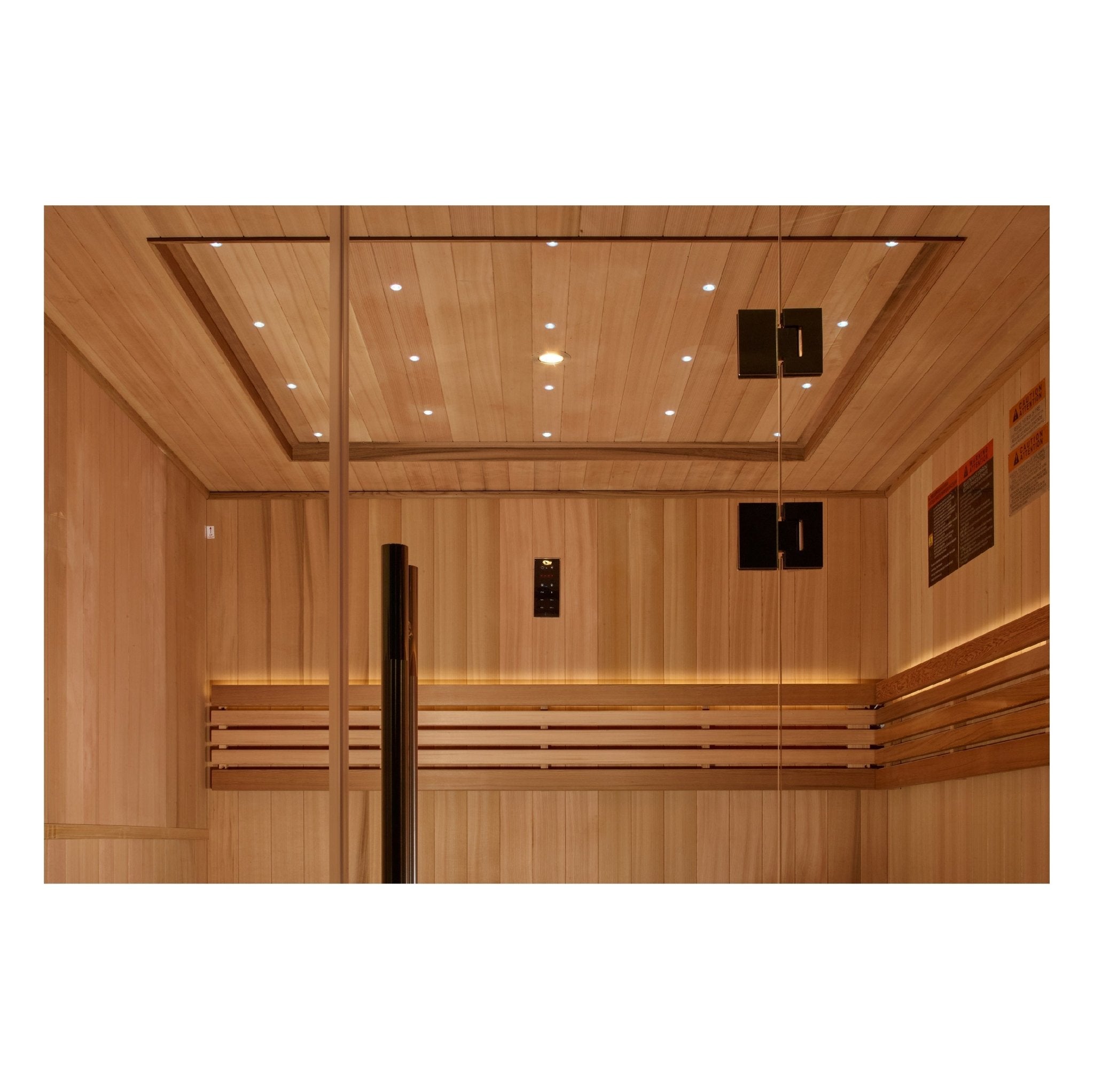 Golden Designs 2025 "Osla Edition" 6-Person Traditional Sauna – Canadian Red Cedar & Pacific Premium Clear Cedar-Golden Designs Inc-InHouse Wellness