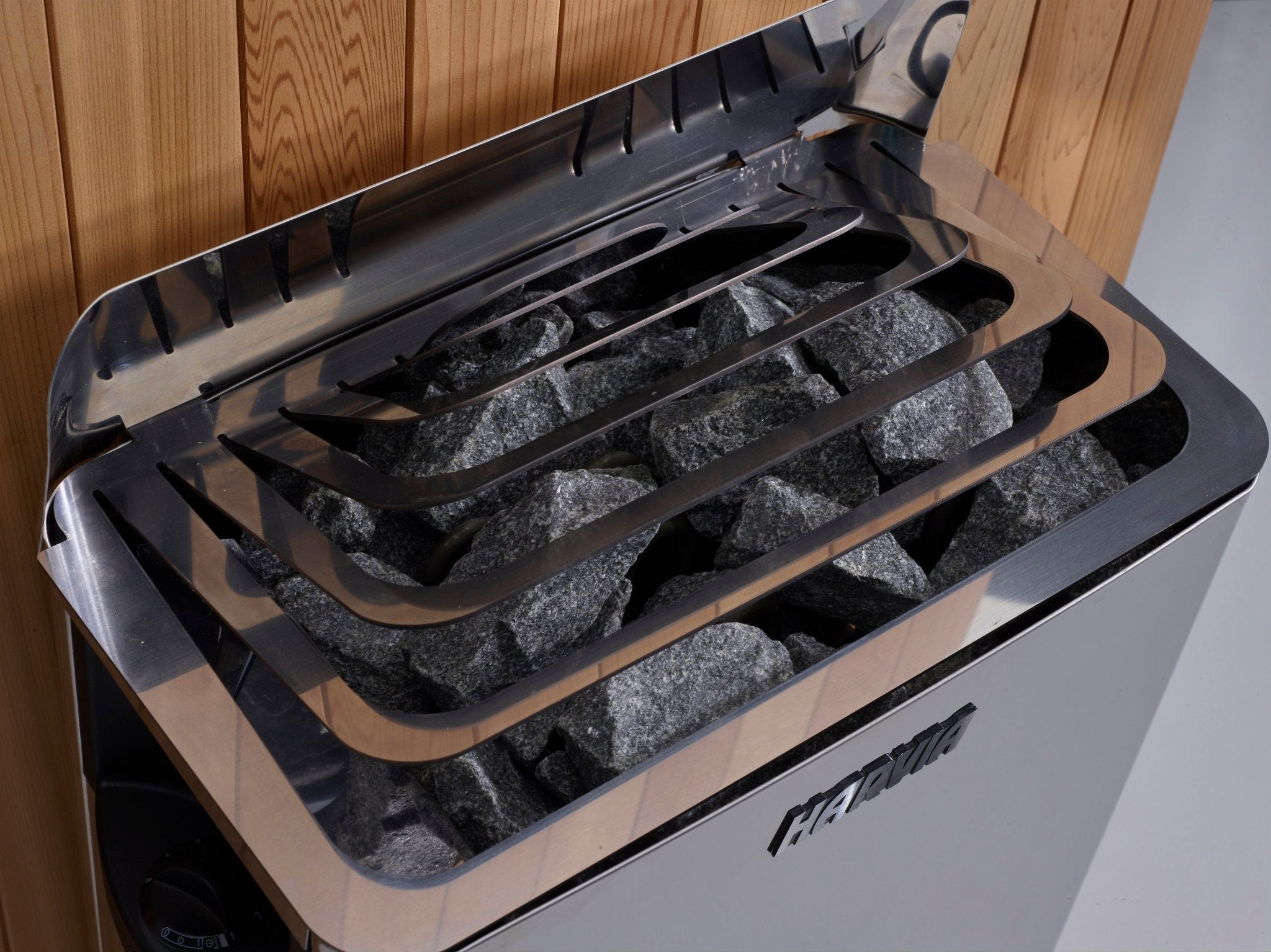 Golden Designs 2025 Toledo Per Hybrid Sauna (Indoor). Full Spectrum and Harvia Traditional Stove-Golden Designs Inc-InHouse Wellness