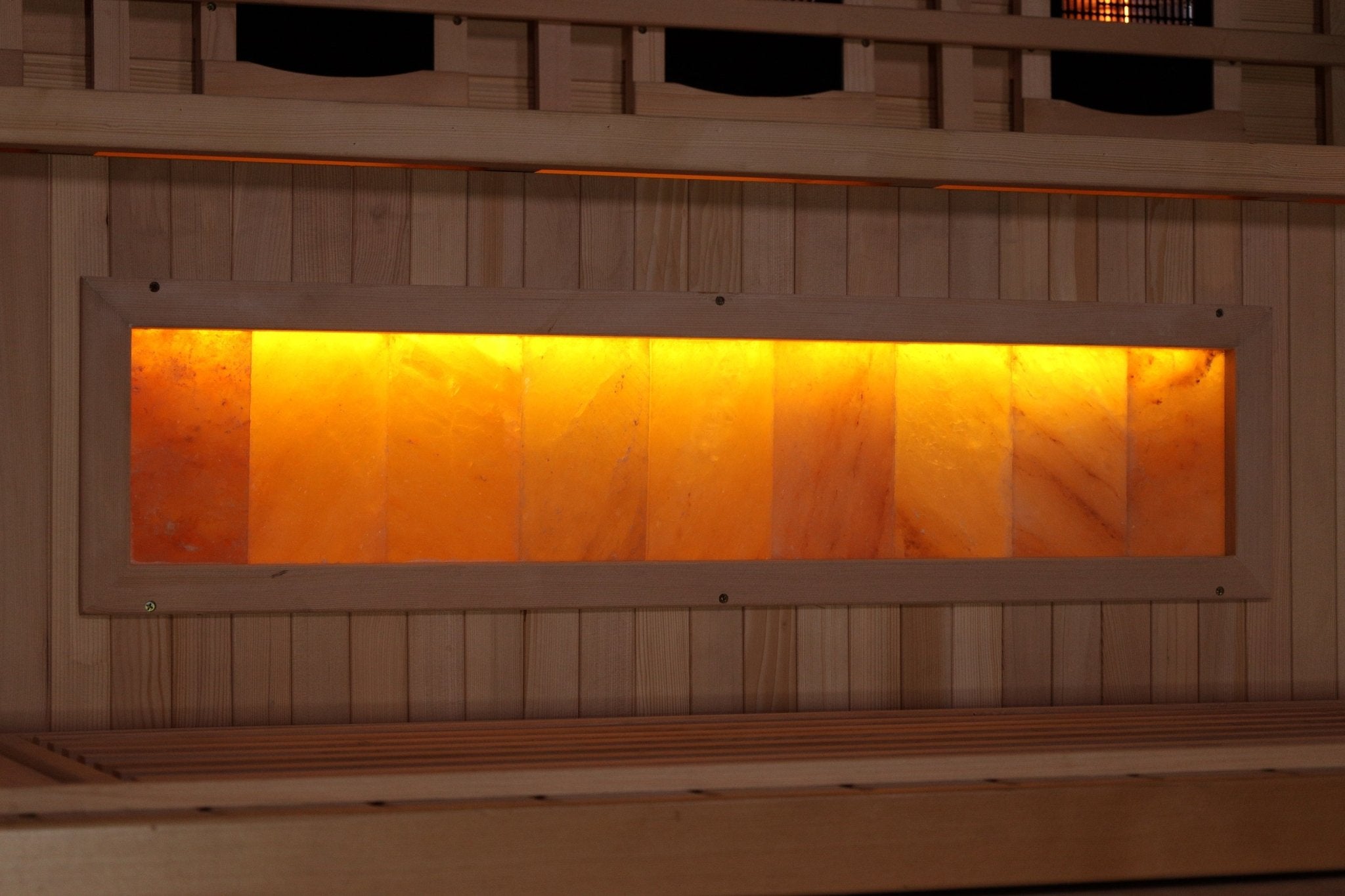 Golden Designs 4-Person Full Spectrum Near Zero EMF FAR Infrared Sauna with Himalayan Salt – Canadian Hemlock-Golden Designs Inc-InHouse Wellness