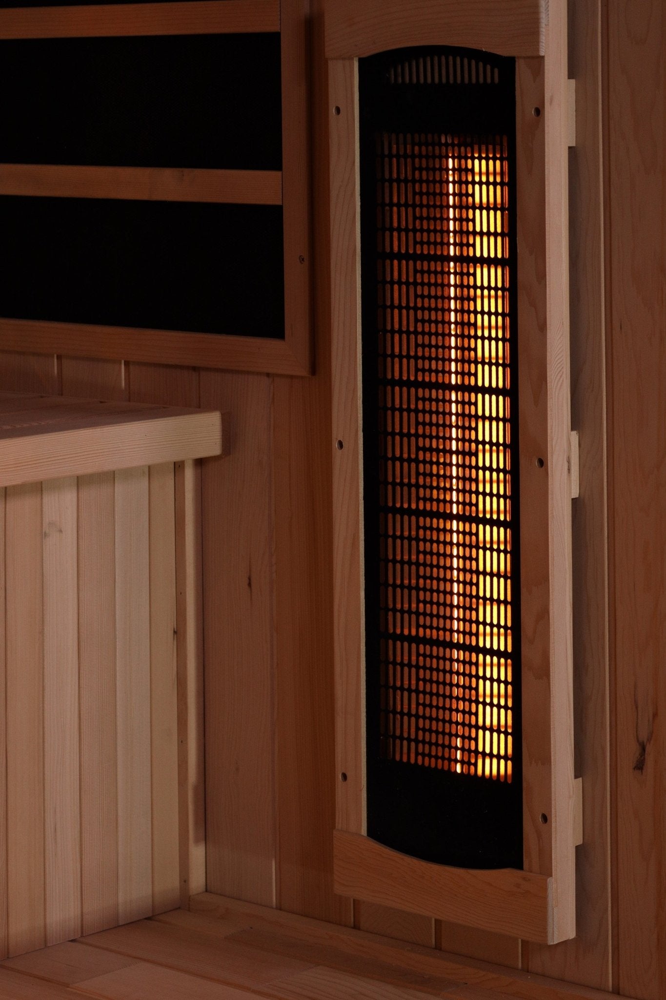 Golden Designs 4-Person Full Spectrum Near Zero EMF FAR Infrared Sauna with Himalayan Salt – Canadian Hemlock-Golden Designs Inc-InHouse Wellness