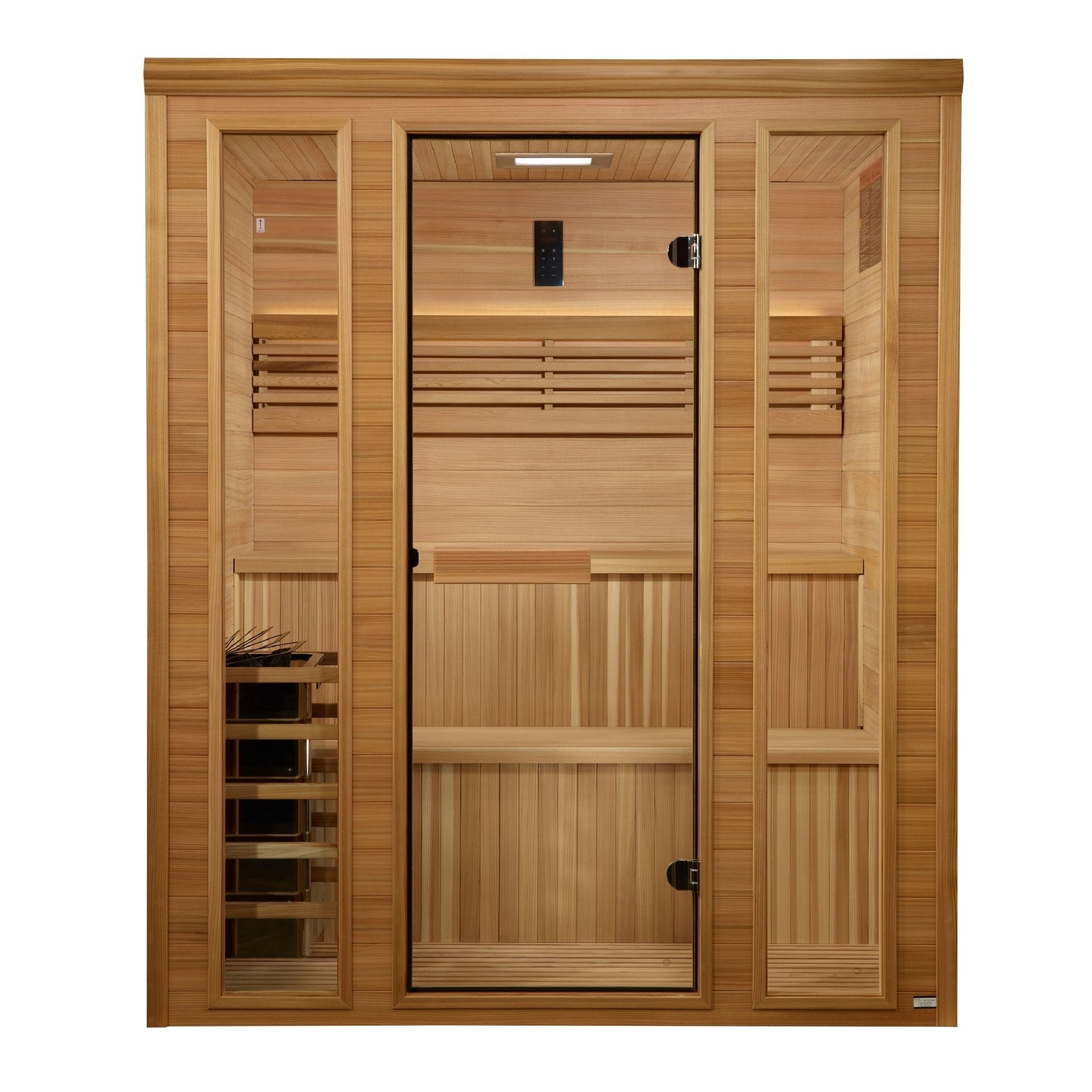Golden Designs Engelberg Edition 6-Person Traditional Steam Sauna - Premium Clear Cedar-Golden Designs Inc-InHouse Wellness