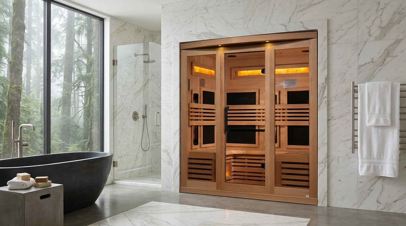 Golden Designs GDI-8260-01 Full Spectrum Near Zero EMF 6-Person Sauna
