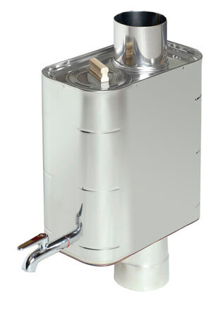 Harvia Pro 20 BK WH Sauna Stove Package – 24kW Wood-Burning Stove with Chimney, Water Heater & Stones